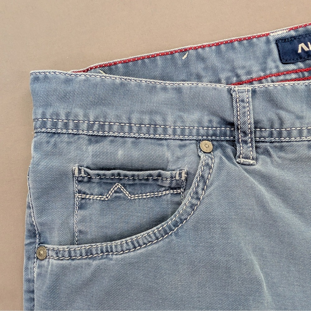 Alberto Modern Fit Blue Stretch Pants 34x32 (Tag 34x34) - Picture 5 of 14